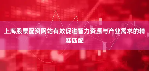 上海股票配资网站有效促进智力资源与产业需求的精准匹配