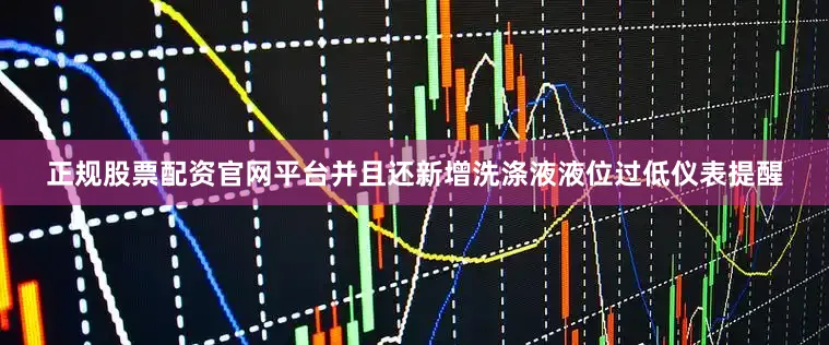 正规股票配资官网平台并且还新增洗涤液液位过低仪表提醒